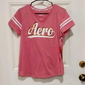 Aeropostale Pink Short Sleeve Women's Tee